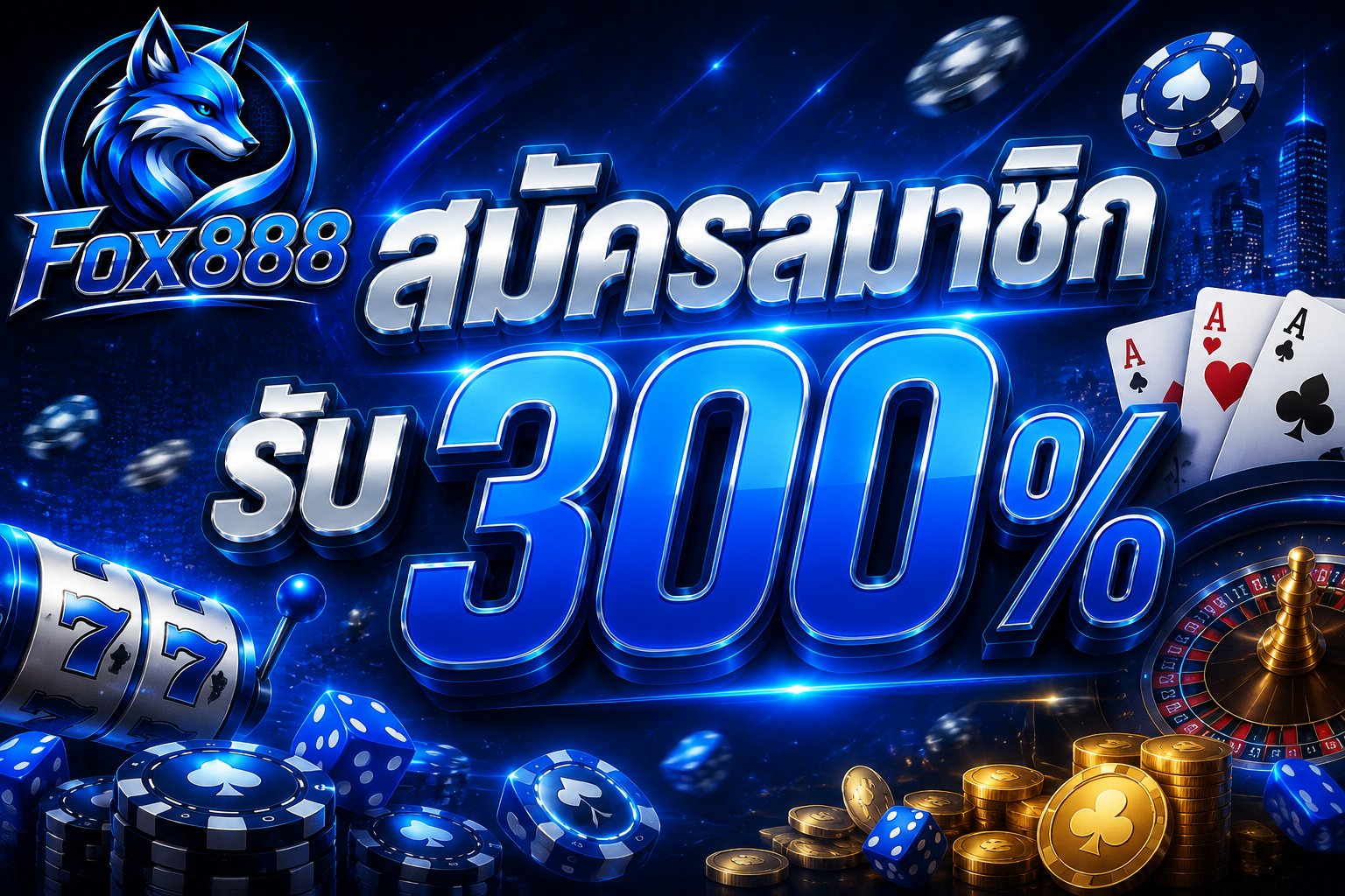 สมัครรับ 300%